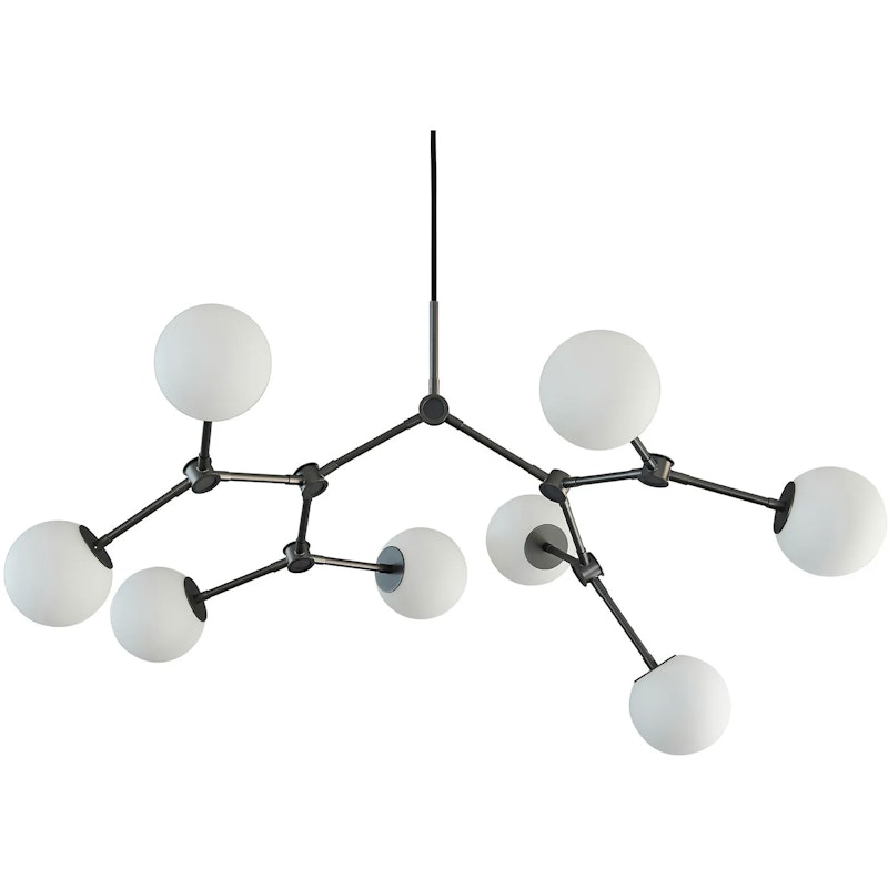Drop Bulp Mini Lysekrone, Grå