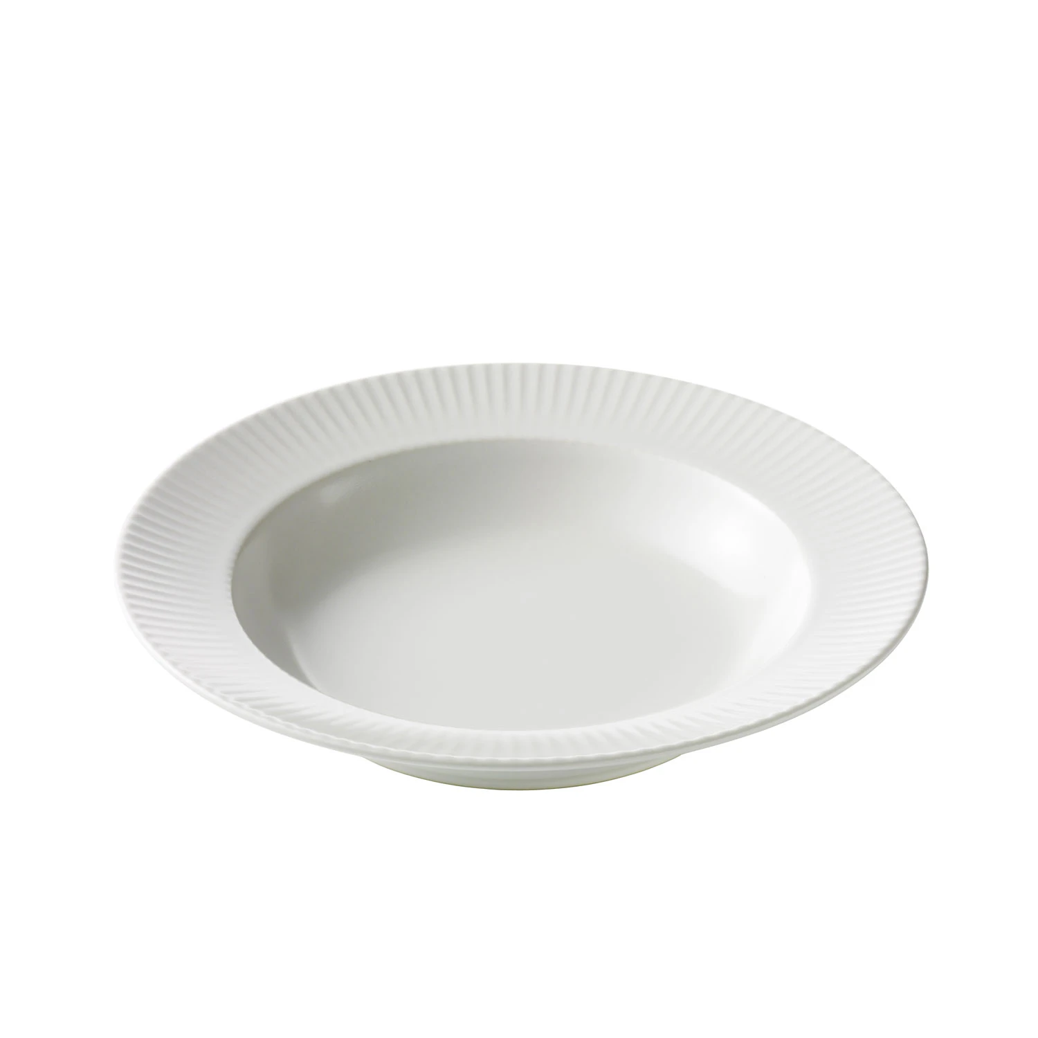 Aida Groovy Dyp Tallerken 23 Cm  -  Dype tallerkener Stengods Hvit - 88323