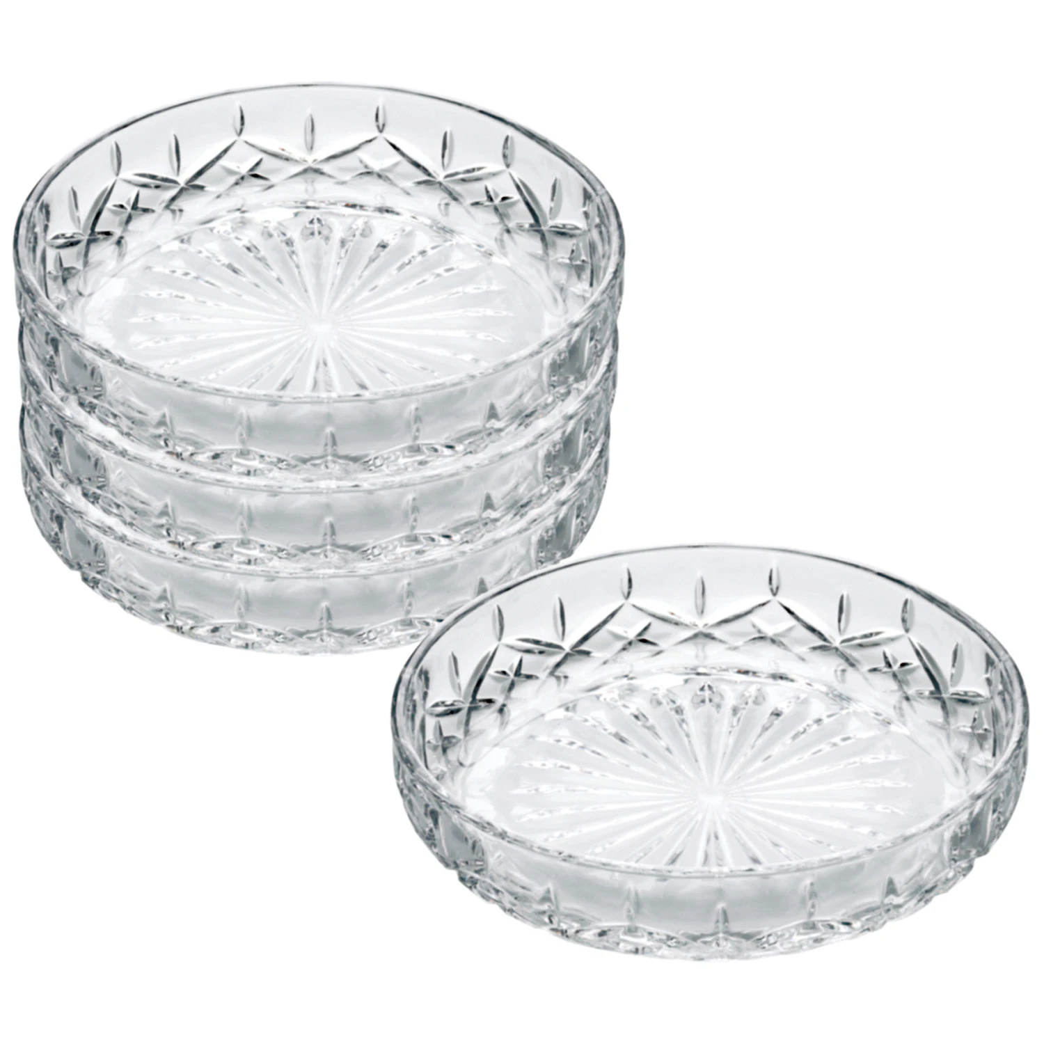 Aida Harvey Sk&aring;ler 4-pk 16 Cm -  Serveringssk&aring;ler Glass Klar - 80334