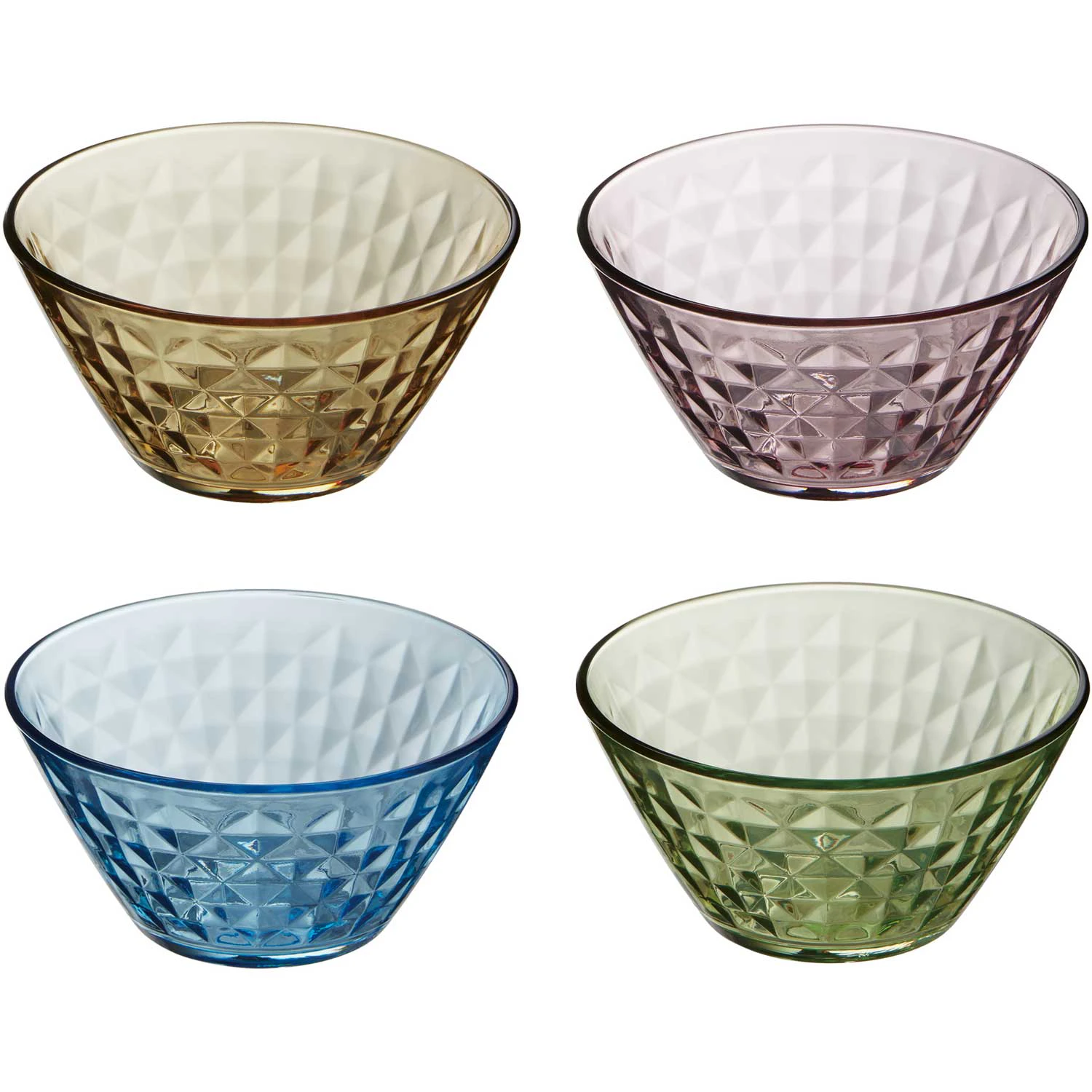 Aida Mosaik Sk&aring;ler 4-pk -  Serveringssk&aring;ler Glass Multi - 83441