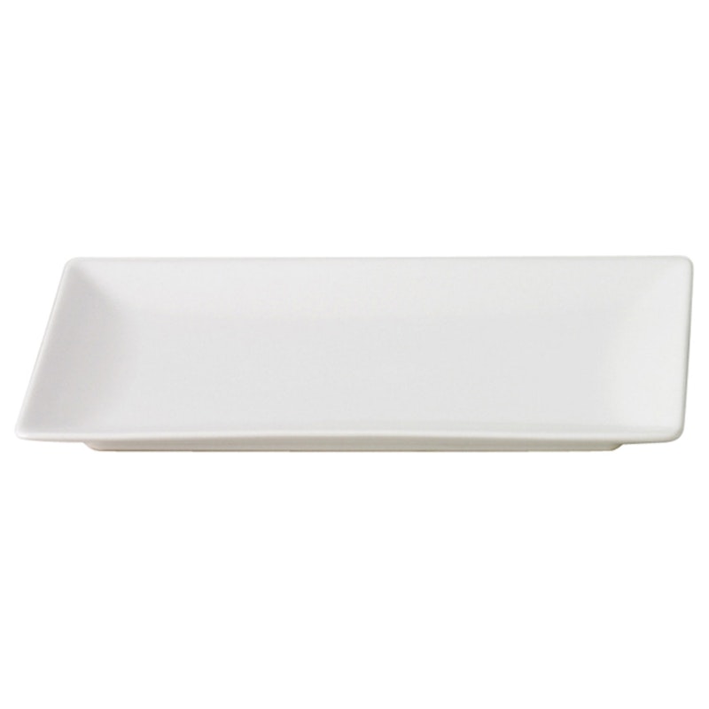 Quadro Rektangulær Tallerken 30x20 cm, Hvit