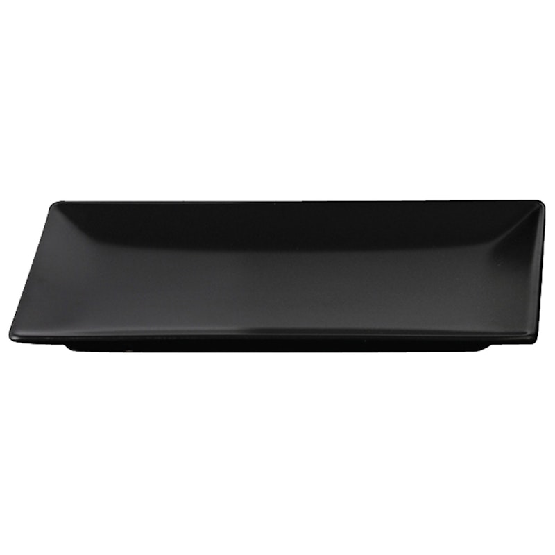 Quadro Rektangulær Tallerken 30x20 cm, Sort