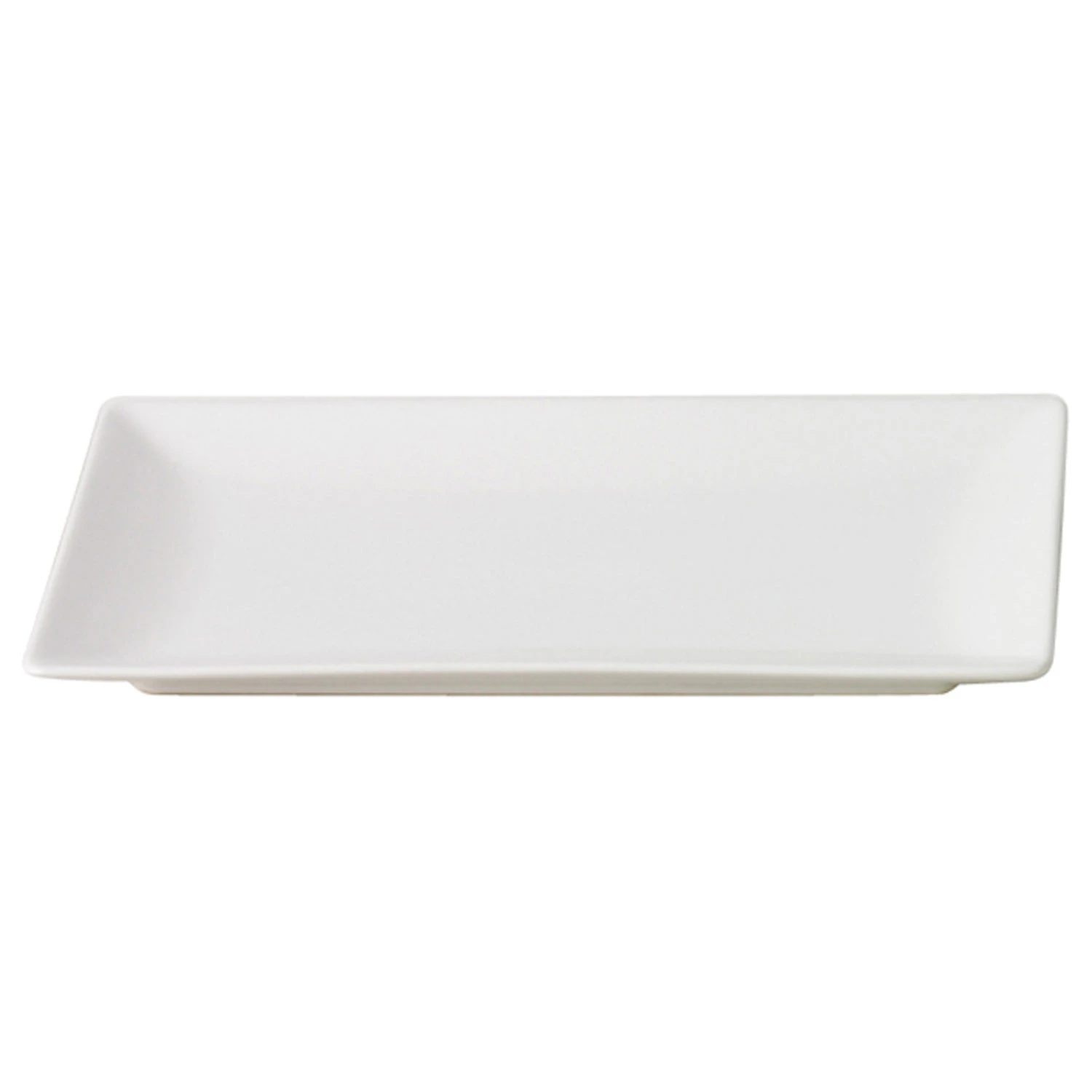 Aida Quadro Rektangul&aelig;r Tallerken 30x20 Cm - Tallerkener Stengods Hvit - 40114