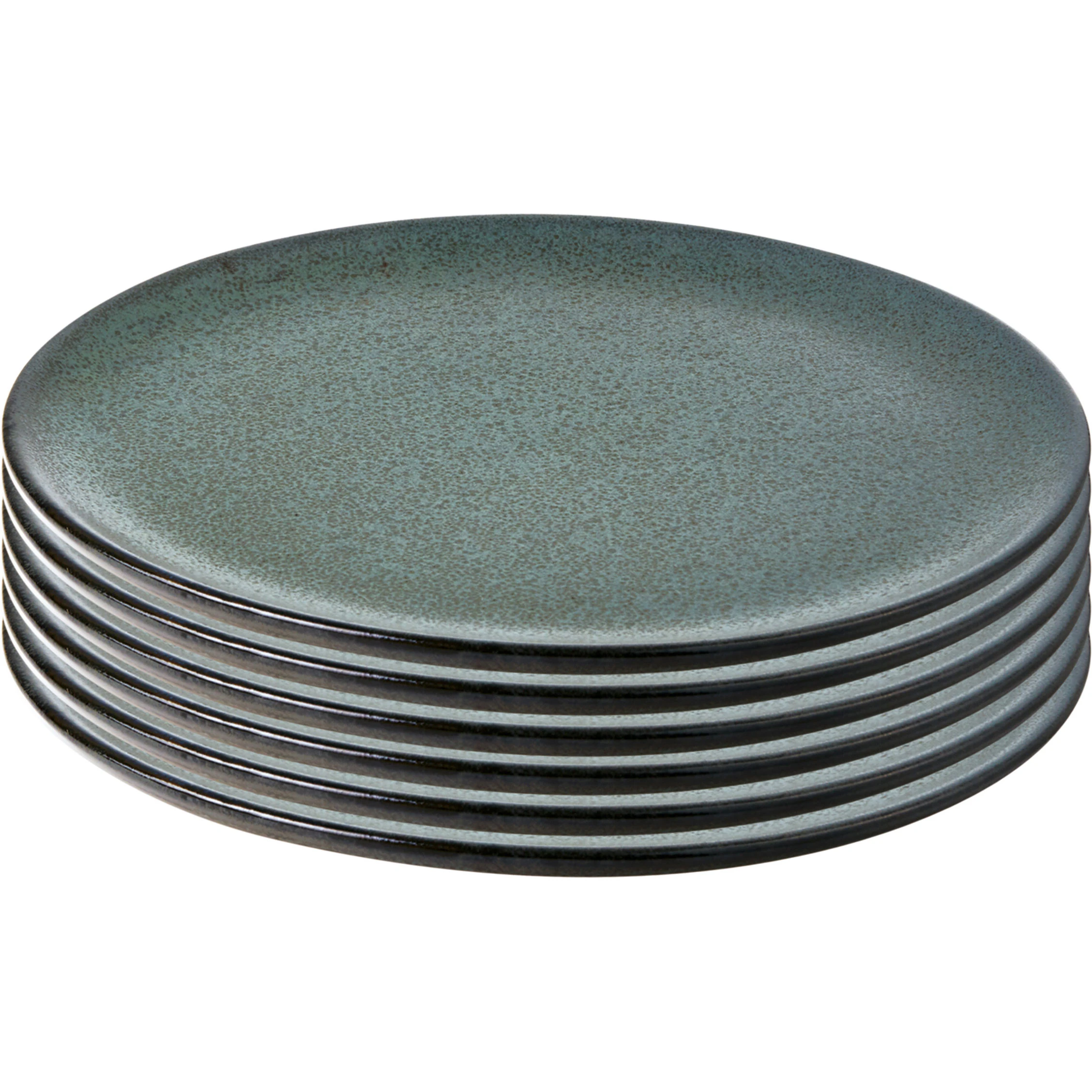 Aida Raw Desserttallerken 20 Cm 6-pk  -  Asjetter Stengods Northern Green - 15776