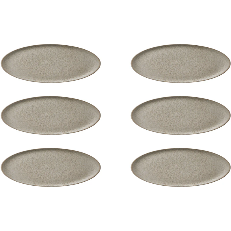 RAW Desserttallerken 20 cm 6-pk, Sandy Beige