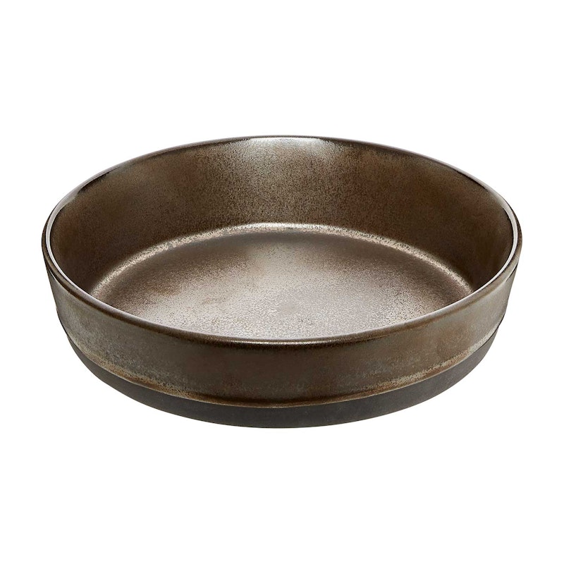 Raw Dyp Tallerken 19,4 cm, Metallic Brown
