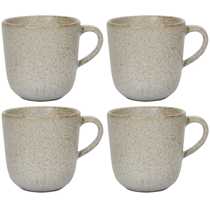 Raw Kaffekopp 25 cl 4-pk, Sandy Beige