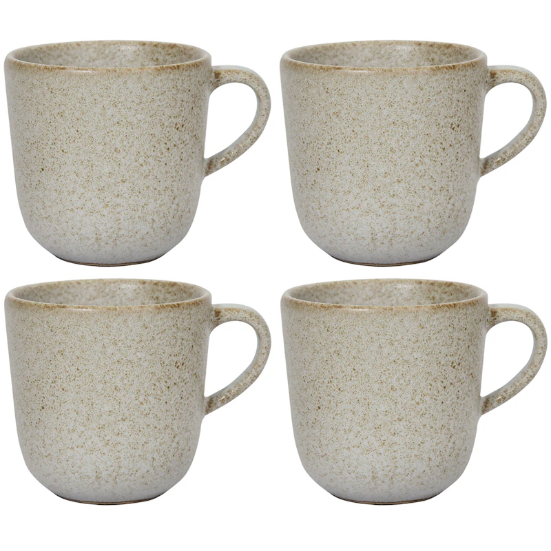 Raw Kaffekopp 25 cl 4-pk, Sandy Beige