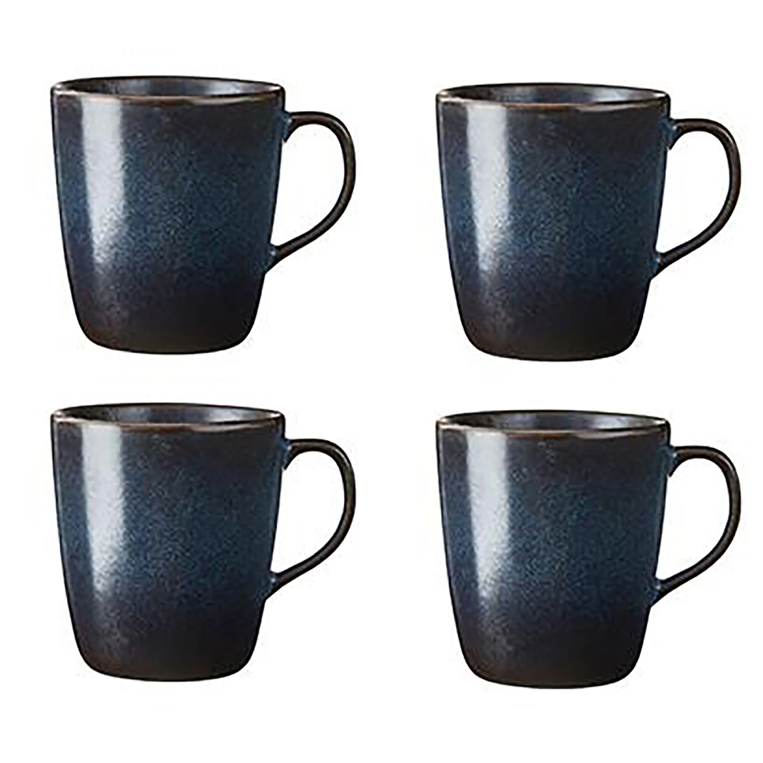 Aida Raw Krus 35 Cl 4-pk  -  Kaffekopper Stengods Midnight Blue - 15748