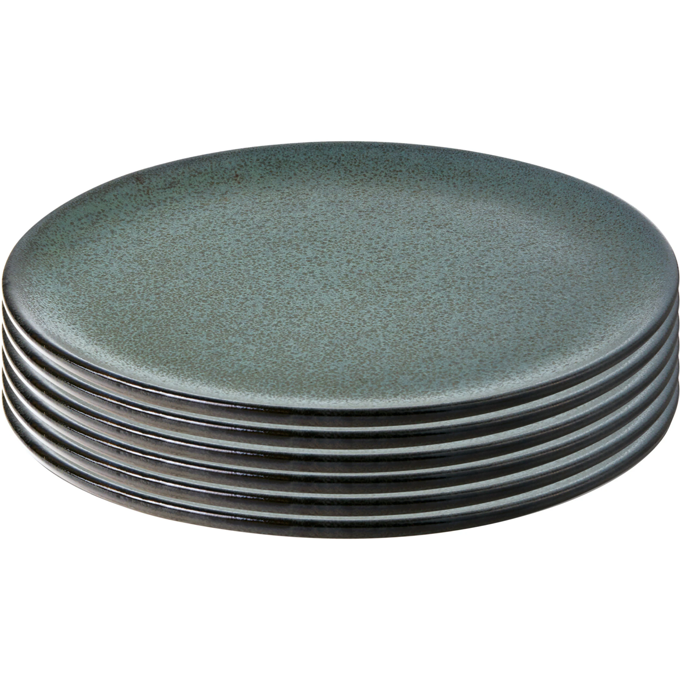 Aida Raw Middagstallerken 28 Cm 6-pk  -  Tallerkener Stengods Northern Green - 15777