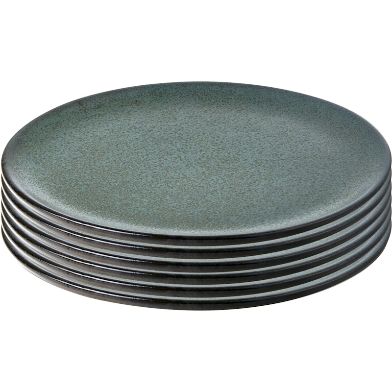 Raw Middagstallerken 28 cm 6-pk, Northern Green