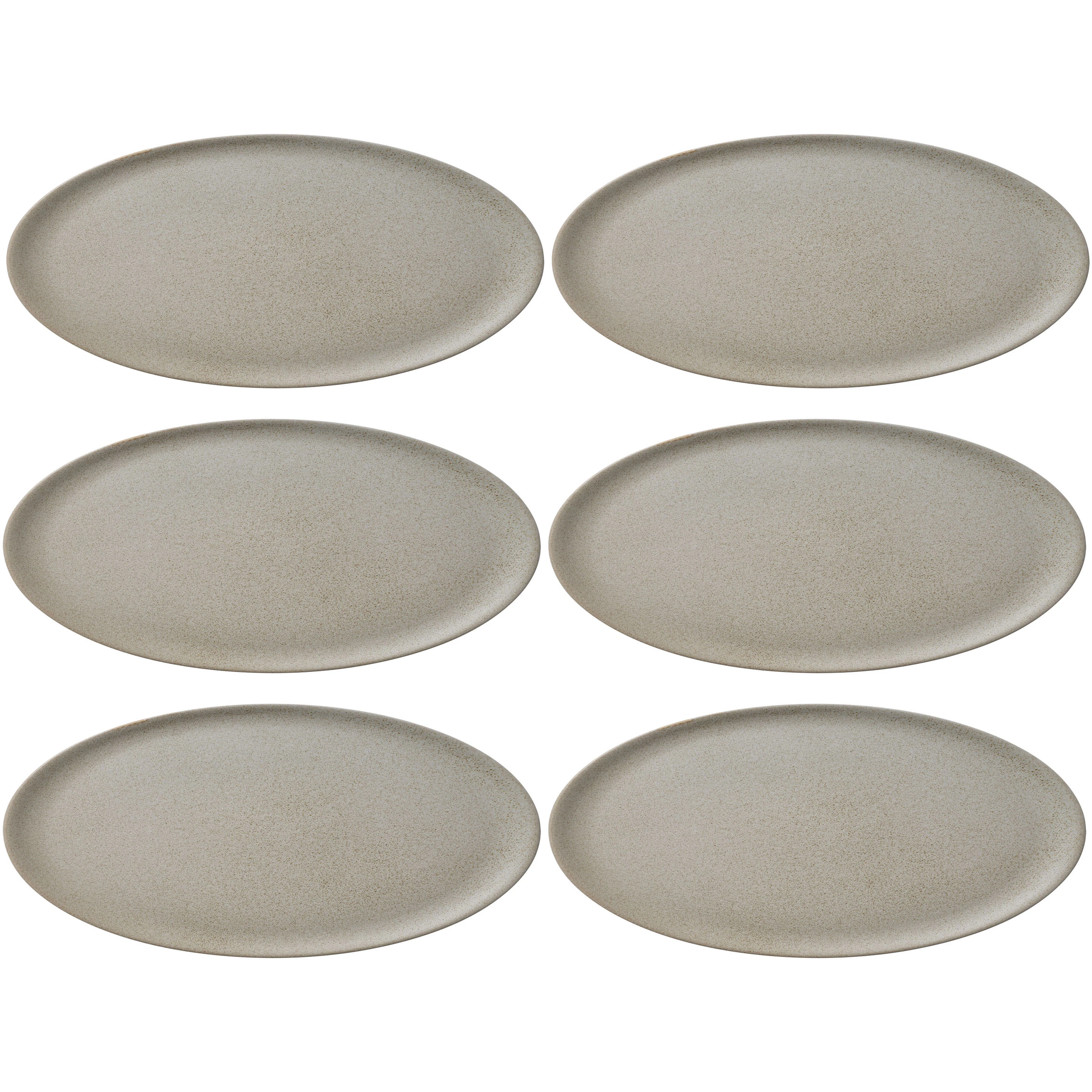 Aida Raw Middagstallerken 28 Cm 6-pk  -  Tallerkener Stengods Sandy Beige - 14496