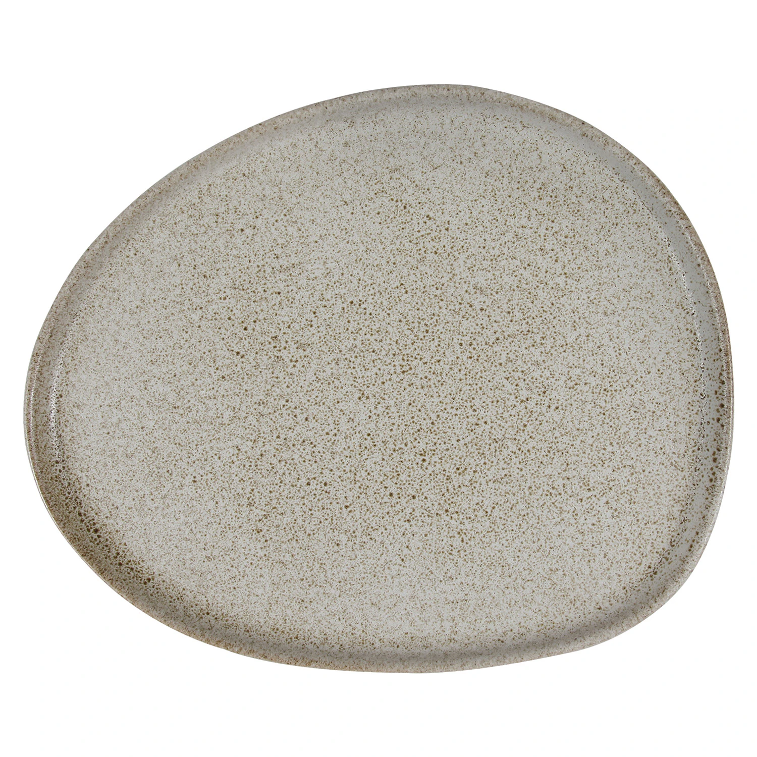 Aida Raw Organic Plate 24 Cm  -  Tallerkener Stengods Sandy Beige - 14438