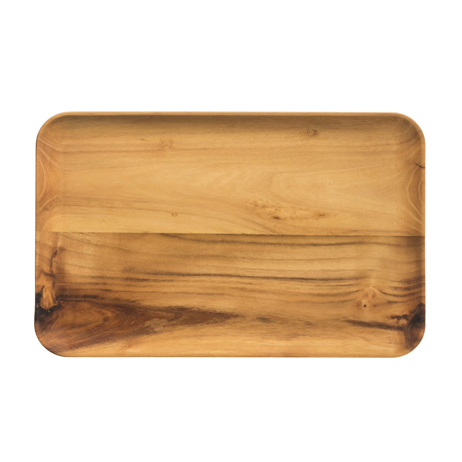Aida Raw Rektangul&aelig;r Tallerken 31,7x20,2 Cm  -  Tallerkener Teak Tre - 15469
