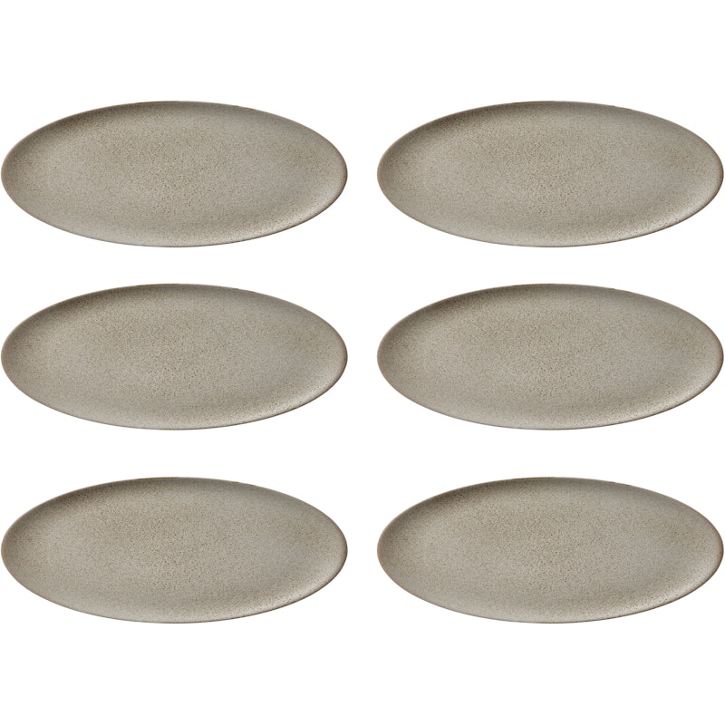 RAW Lunsjtallerken 23 cm 6-pk, Sandy Beige