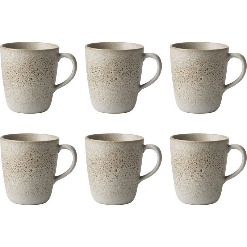 RAW Krus Med Håndtak 35 cl 6-pk, Sandy Beige