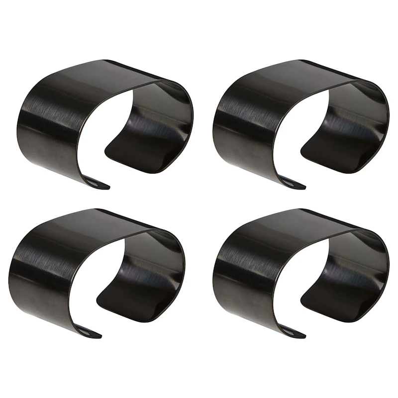 Raw Serviettring 4-pk, Sort