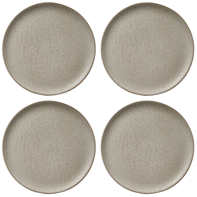 Raw Sidetallerken 20 cm 4-pk, Sandy Beige
