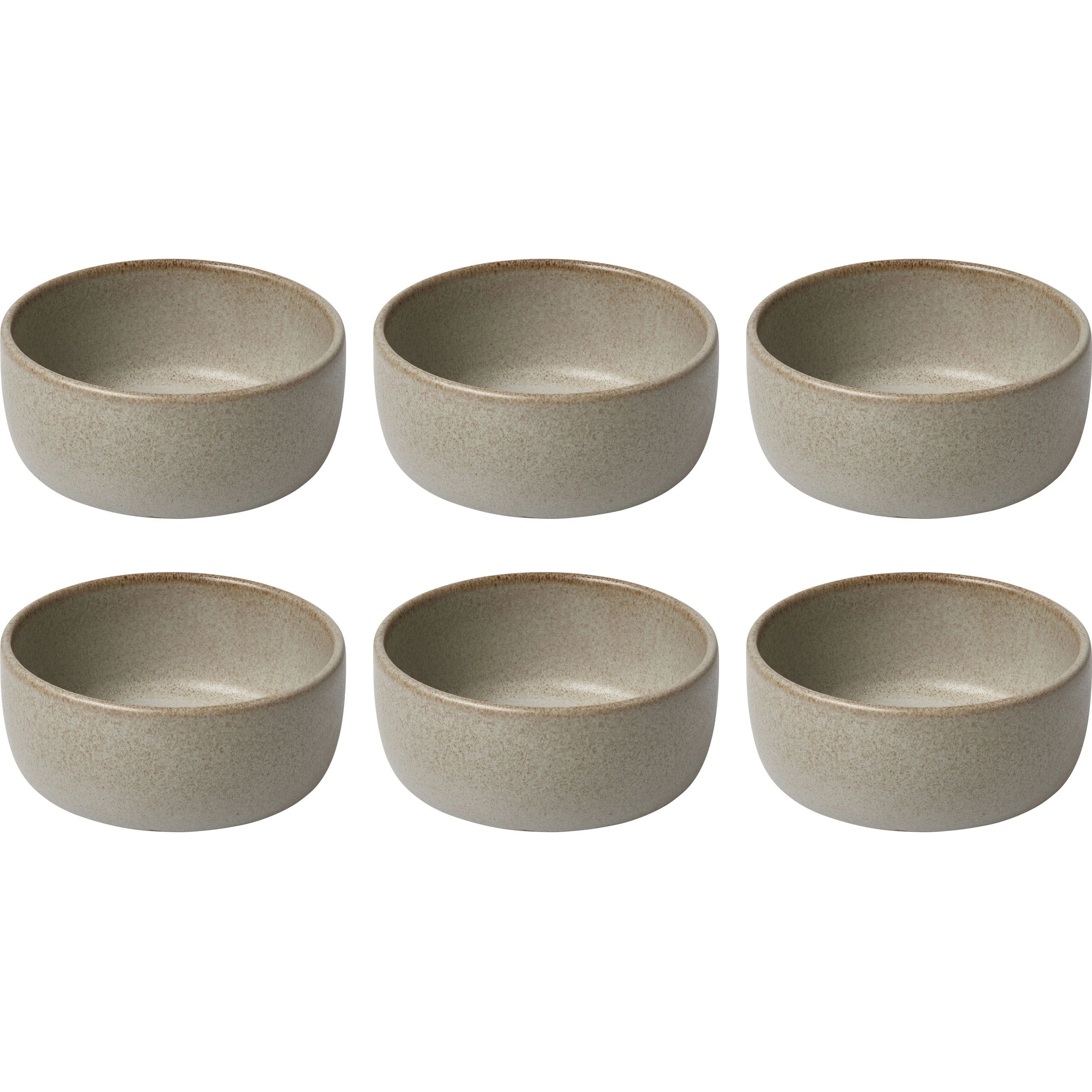 Aida Raw Sk&aring;l 13,5 Cm 6-pk  -  Frokostsk&aring;ler Stengods Sandy Beige - 14497