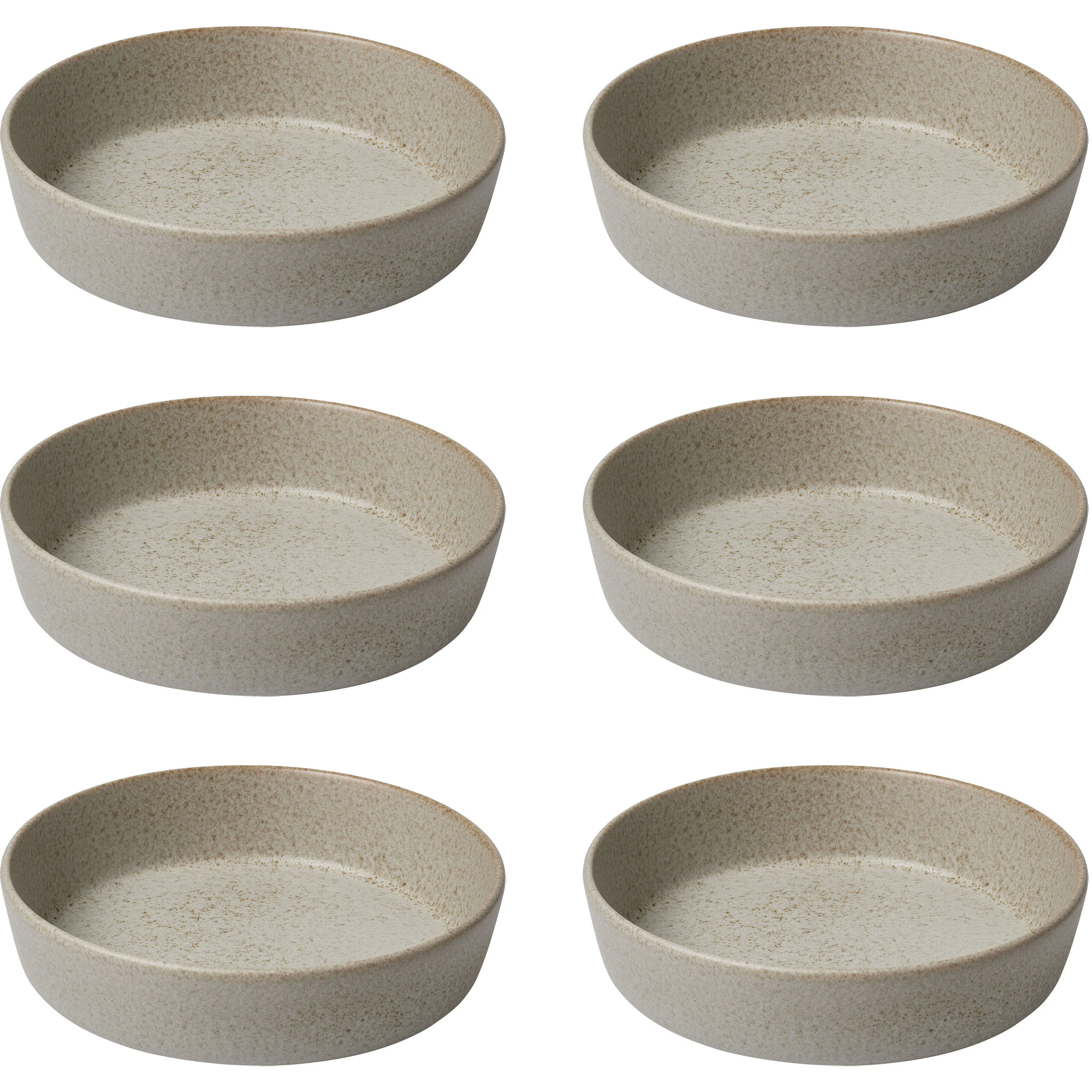 Aida Raw Suppetallerken 19,4 Cm 6-pk  -  Dype tallerkener Stengods Sandy Beige - 14498