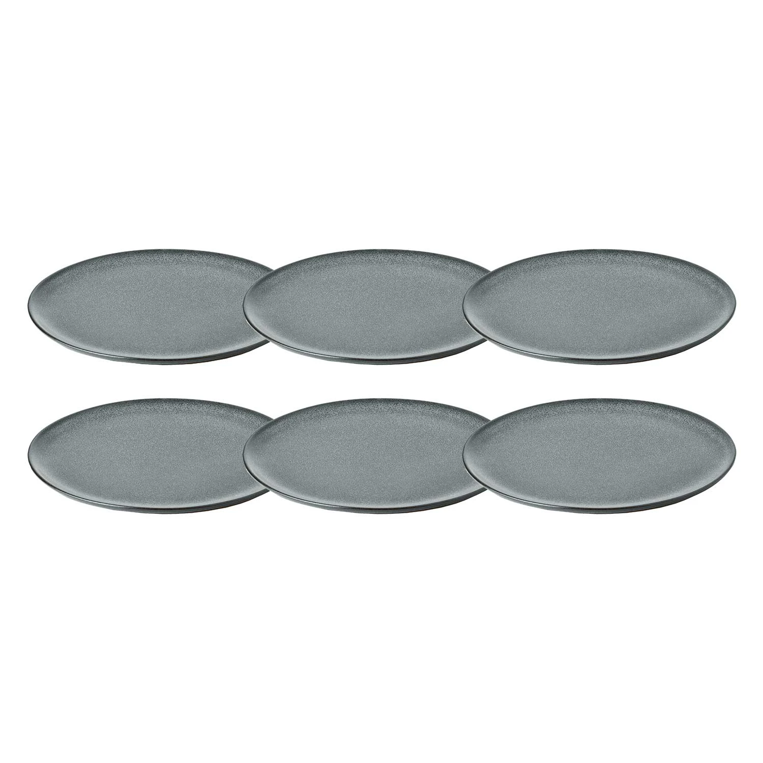 Aida Raw Tallerken 23 Cm  6-pk -  Tallerkener Stengods Northern Green - 15711-6pack