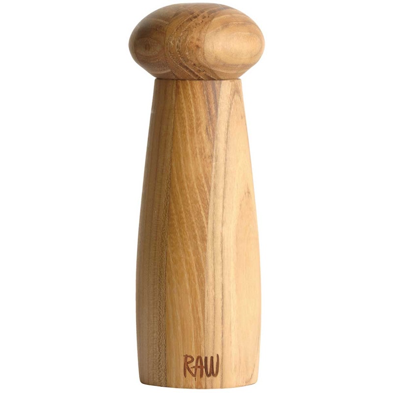 Raw Teak Saltmølle, 18 cm