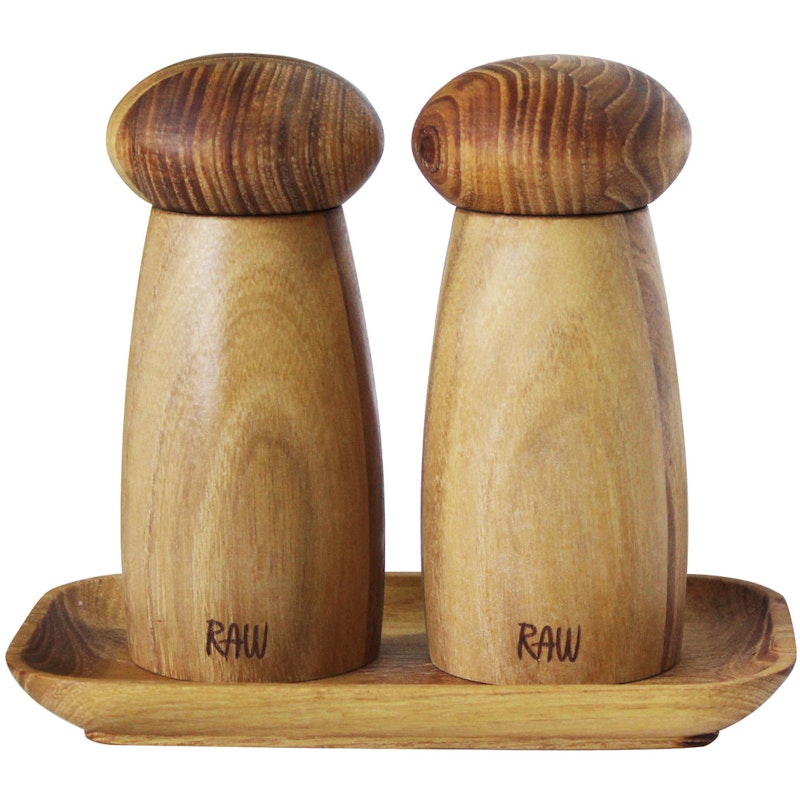 RAW Teak Kvernsett Med Brett