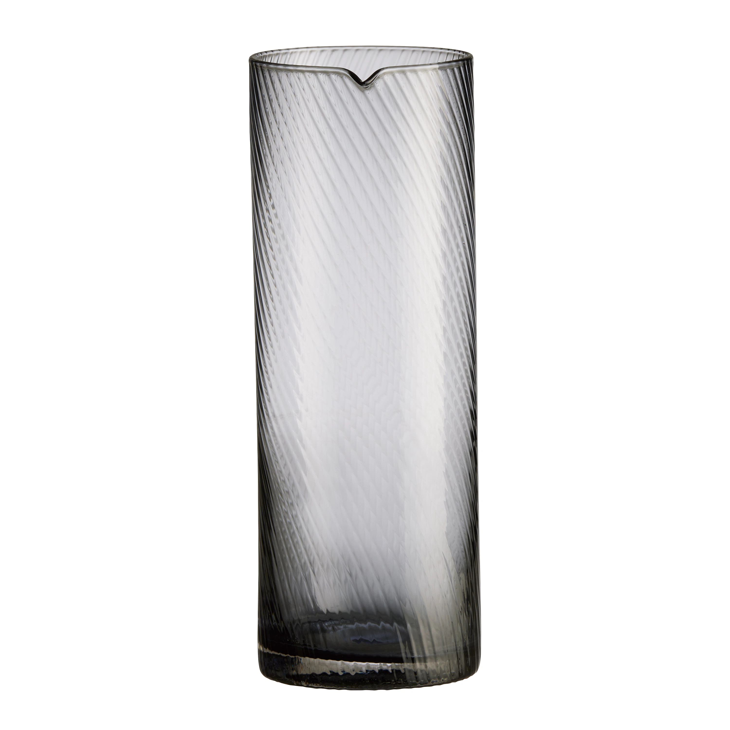 Aida Raw Unique Swirl Karaffel 1,3 l R&oslash;yk -  Vannkarafler & Vannkanner Glass Smoke - 14574