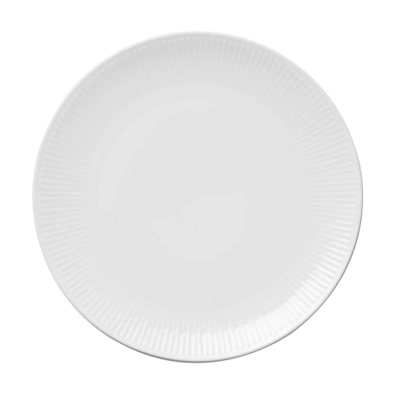 Relief Tallerken 27 cm 4-pk, Hvit