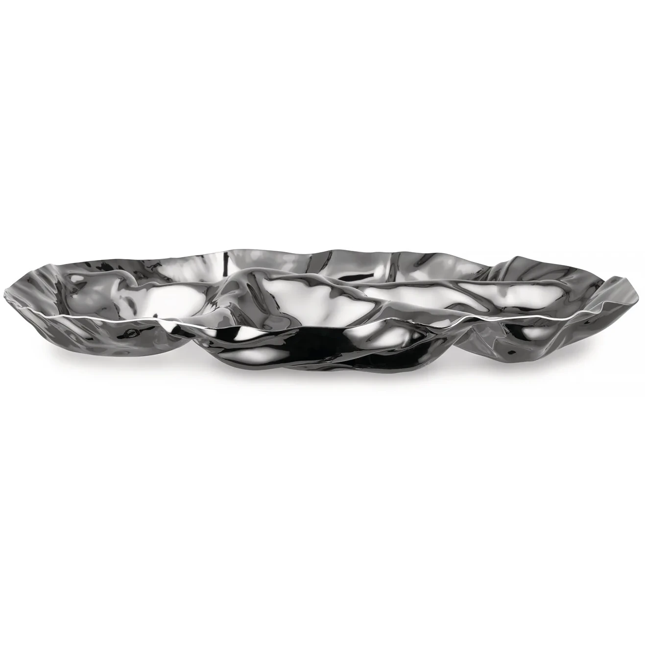 Alessi Pepa Tallerken -  Serveringsfat Rustfritt st&aring;l - LC14