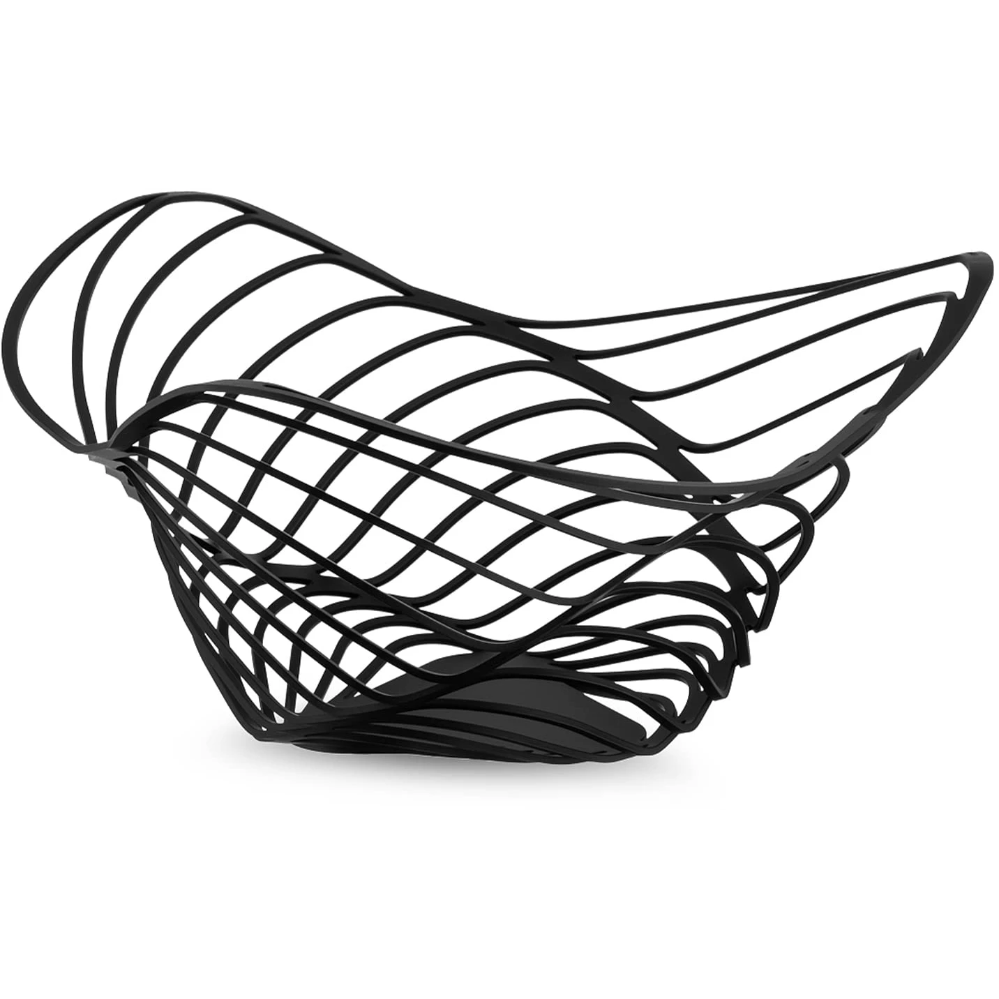 Alessi Trinity Fruktkurv 26 Cm -  Fruktsk&aring;ler St&aring;l Sort - ACO04/12 B