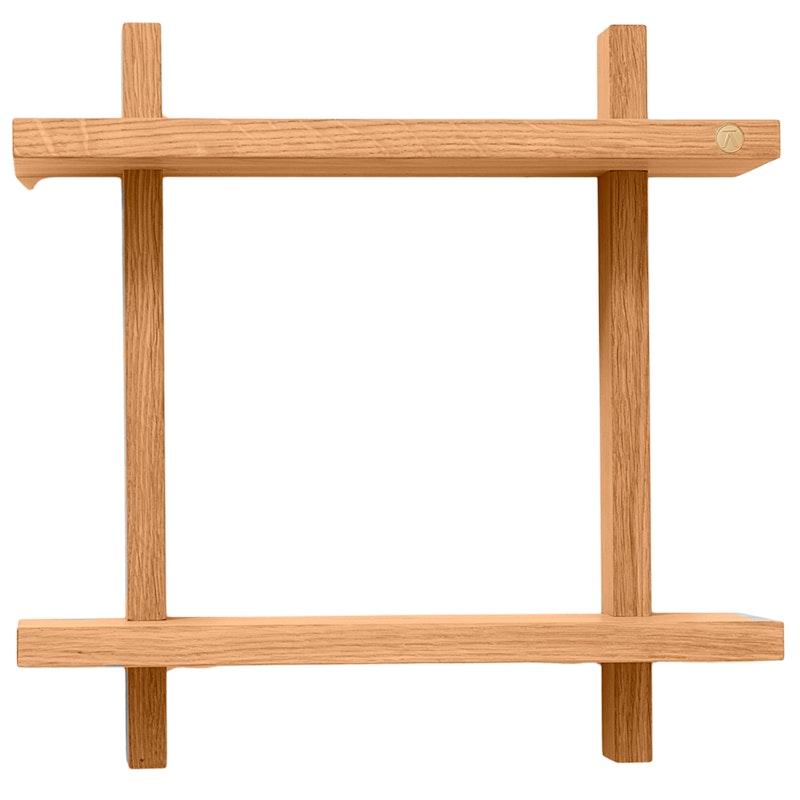 Treat Vegghylle Dobbel 34x34 cm, Oljet Eik