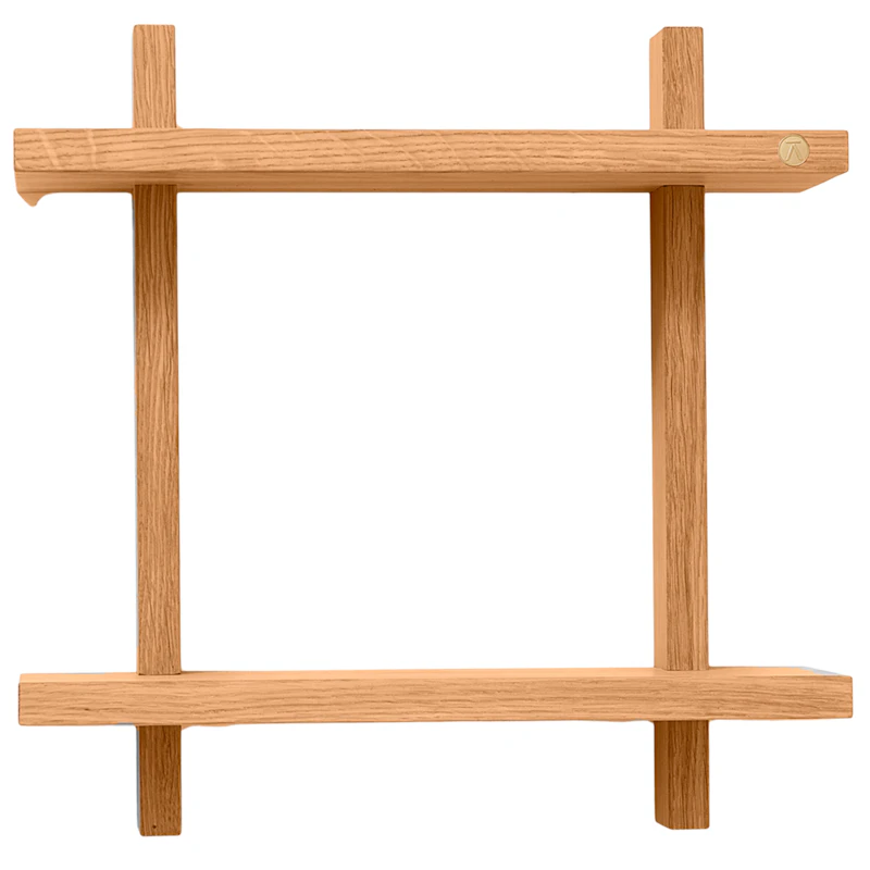 Treat Vegghylle Dobbel 34x34 cm, Oljet Eik