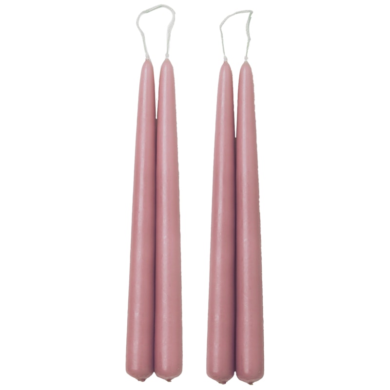 Blossom Stearinlys 4-pk, Warm Rose