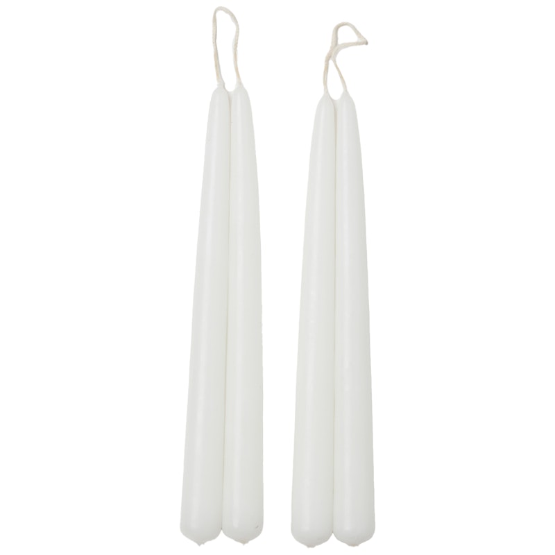Blossom Stearinlys 4-pk, Hvit