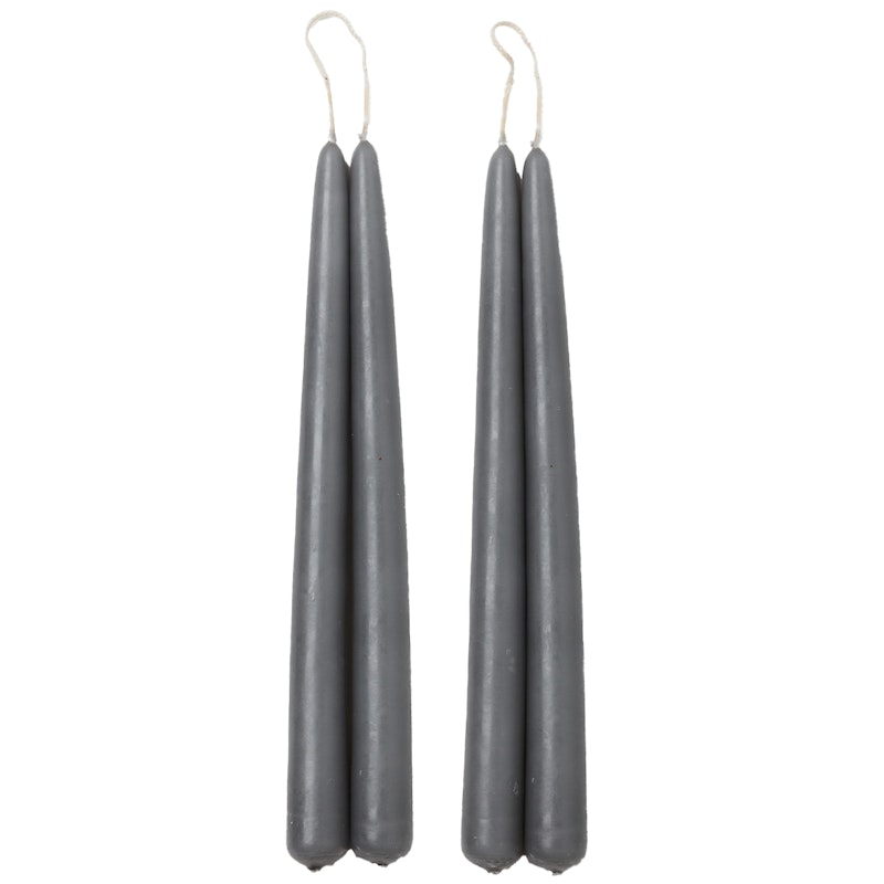 Blossom Stearinlys 4-pk, City Grey