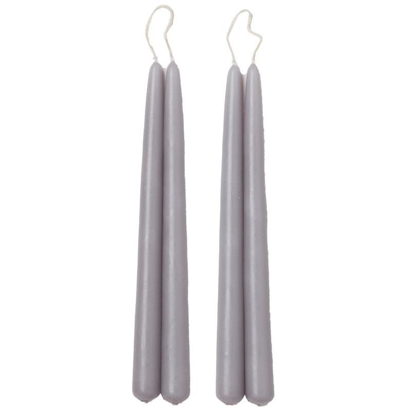 Blossom Stearinlys 4-pk, Cool Grey