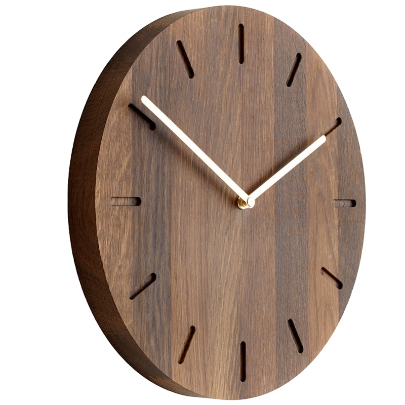 Watch:Out Veggklokke, Røkt Eik / Messing