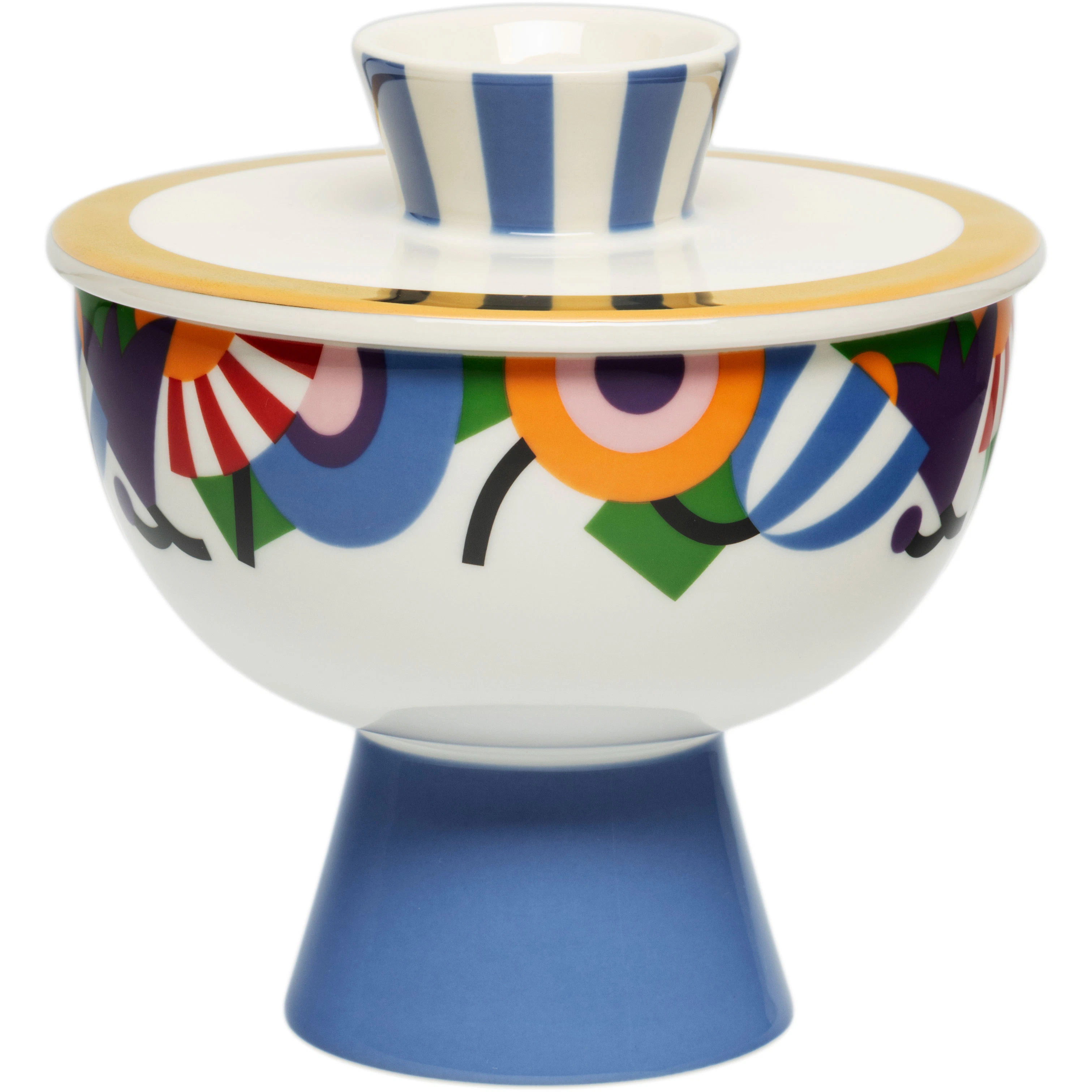 Arabia 24h Krukke Med Lokk Tivoli 13x13 Cm -  Oppbevaringsbokser & Lokk Vitroporcelain Multi - 1083896