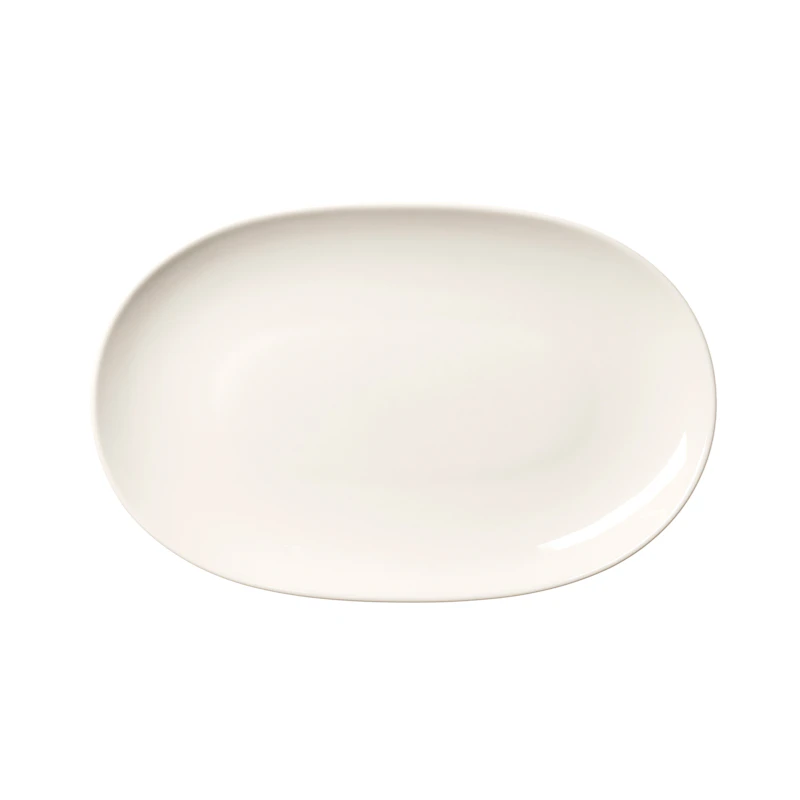 24h Oval Plate 18x28 cm, Hvit