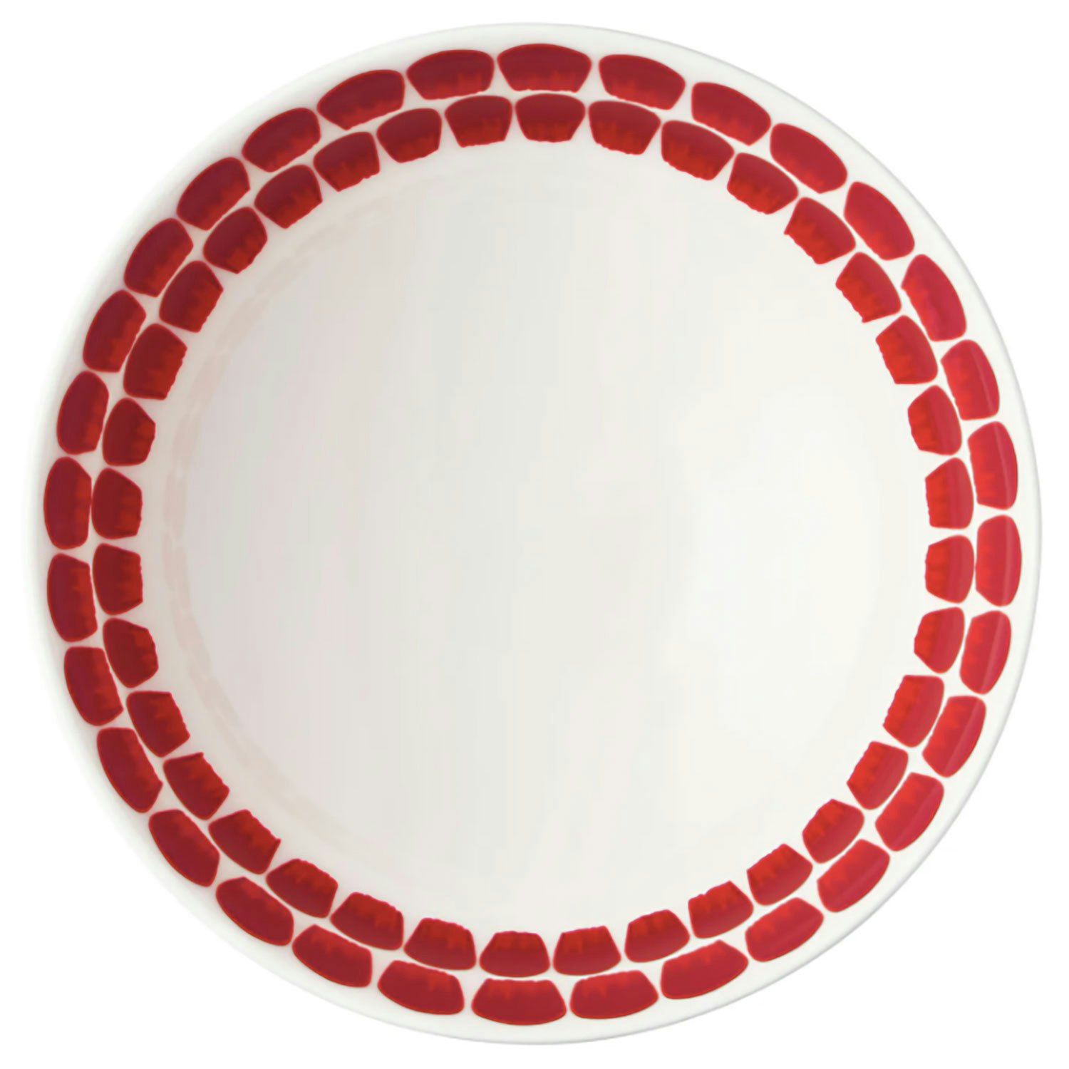 Arabia 24h Tuokio Sk&aring;l R&oslash;d 18 Cm -  Serveringssk&aring;ler Porselen Hvit - 1055228