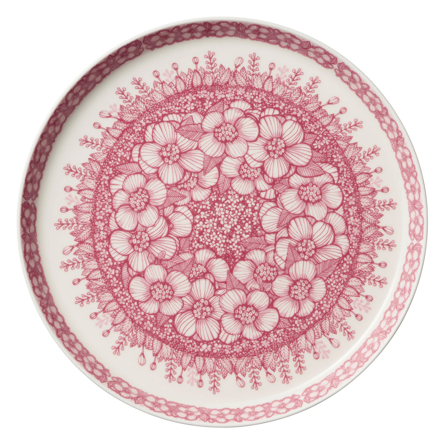 Arabia Huvila Plate 24 Cm -  Tallerkener Porselen Hvit - 1027548