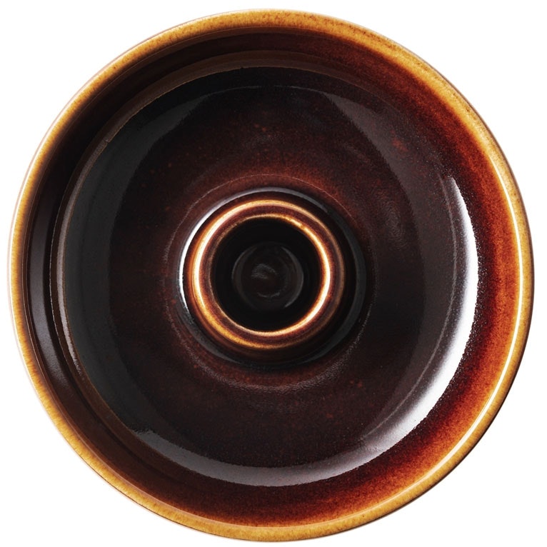 Arabia Kirnu Lysestake 11x3,5 Cm  -  Lysestaker Vitroporcelain Brun - 1080017