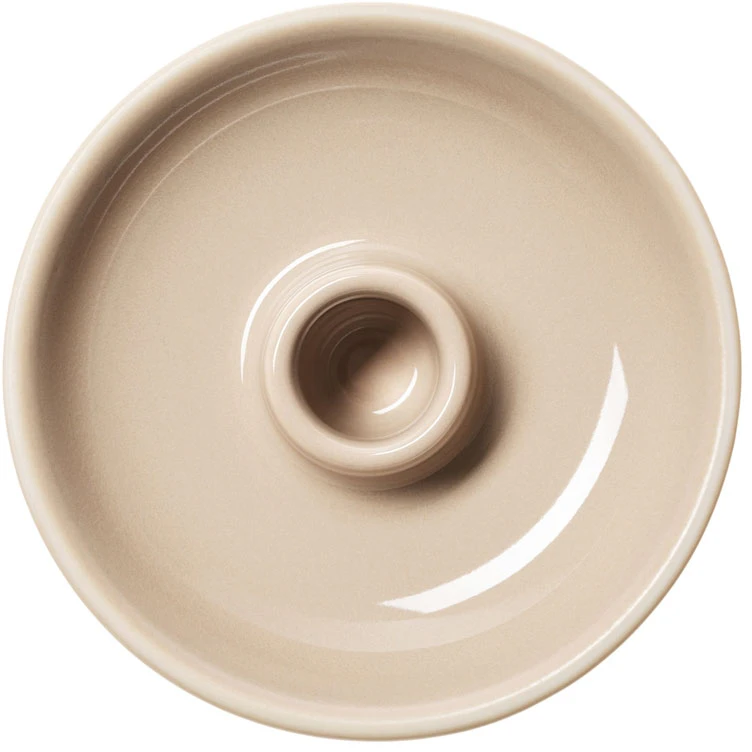 Arabia Kirnu Lysestake 11x3,5 Cm  -  Lysestaker Vitroporcelain Beige - 1080015