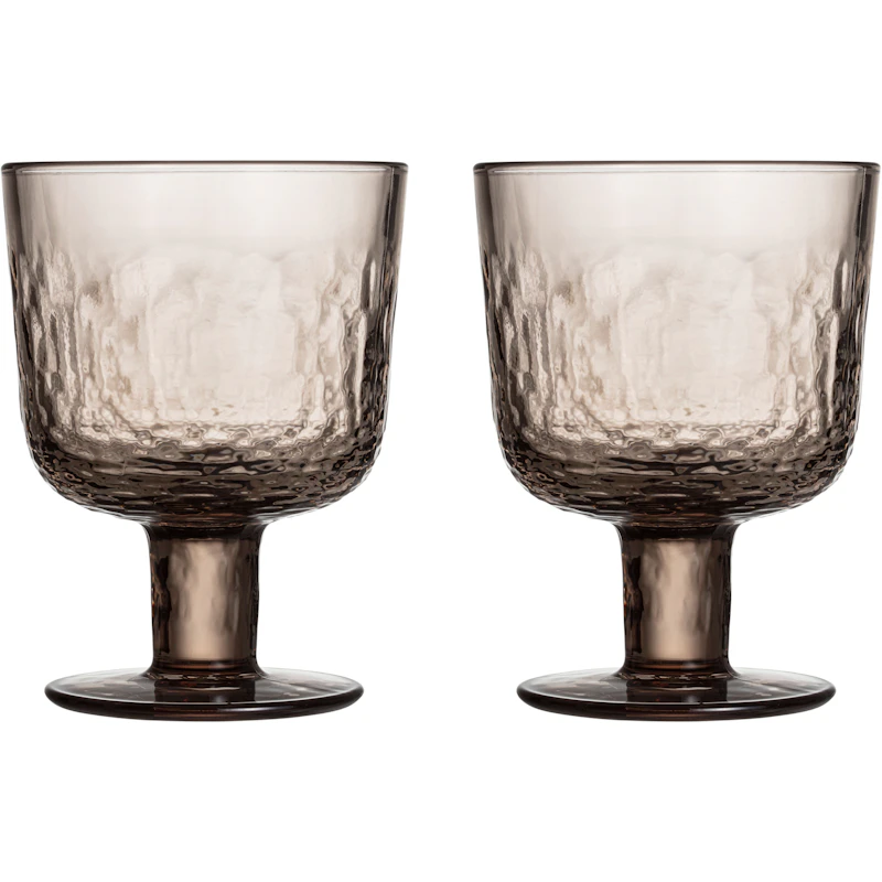 Mainio stemmed glass 30cl mocha 2-pack