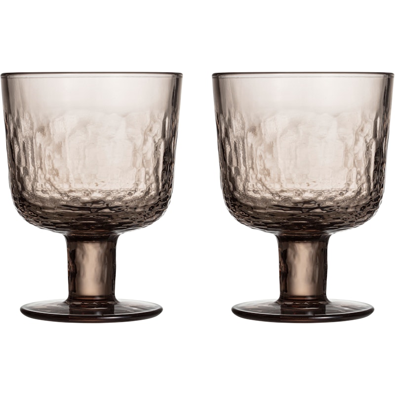 Mainio stemmed glass 30cl mocha 2-pack