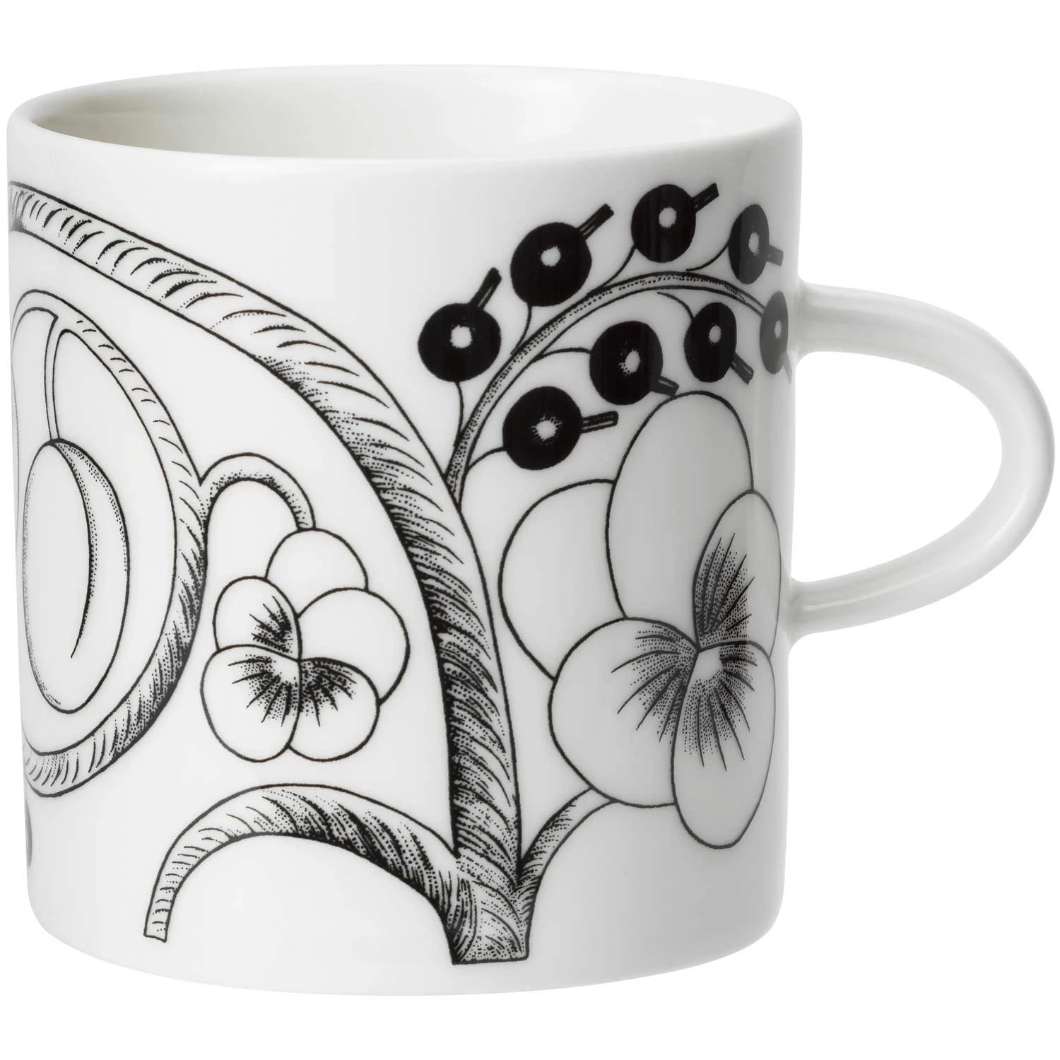 Arabia Paratiisi Krus Svart 24 Cl -  Kaffekopper Porselen Sort - 1021003