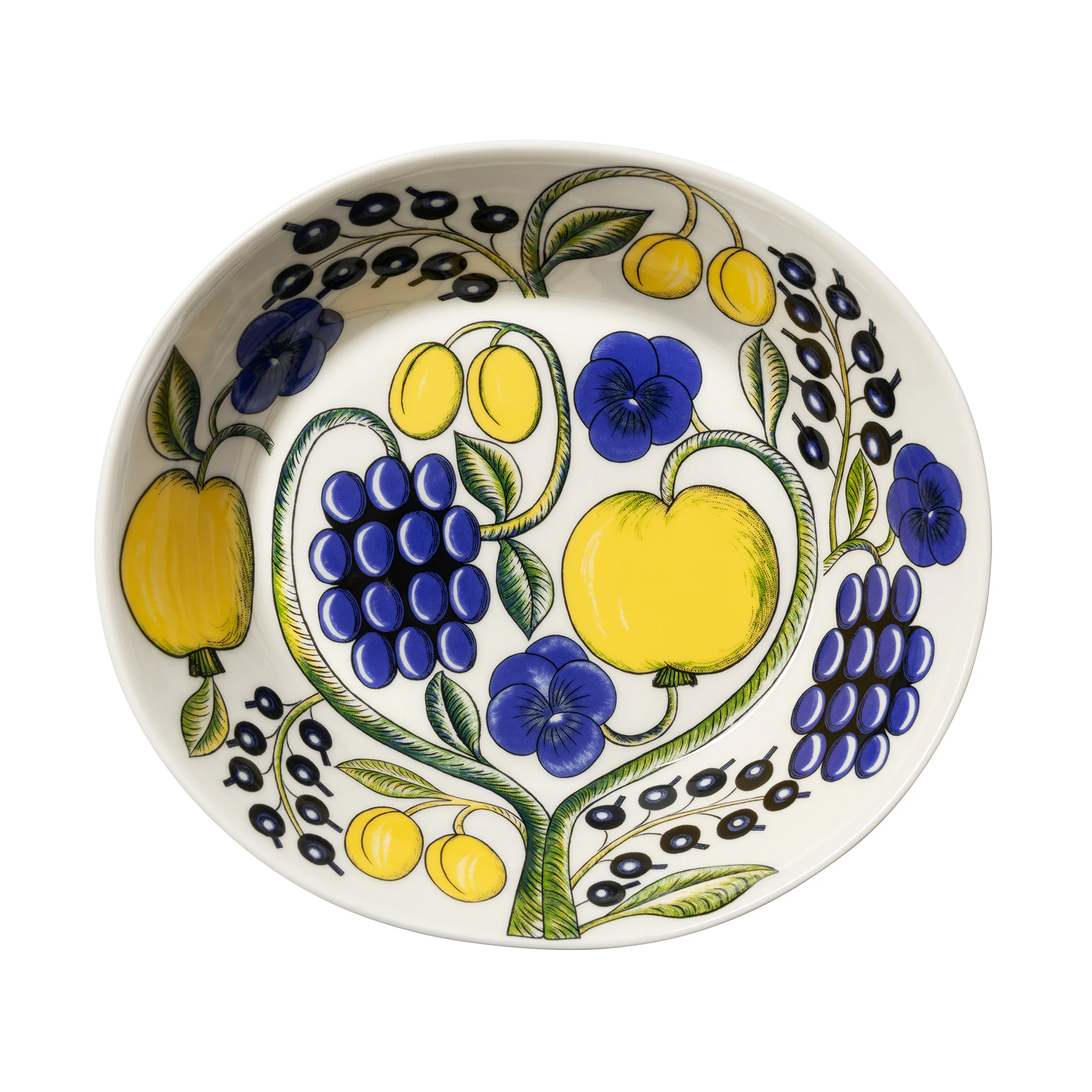 Arabia Paratiisi Sk&aring;l / Gul - Serveringssk&aring;ler Vitroporcelain Bl&aring; - 1086507