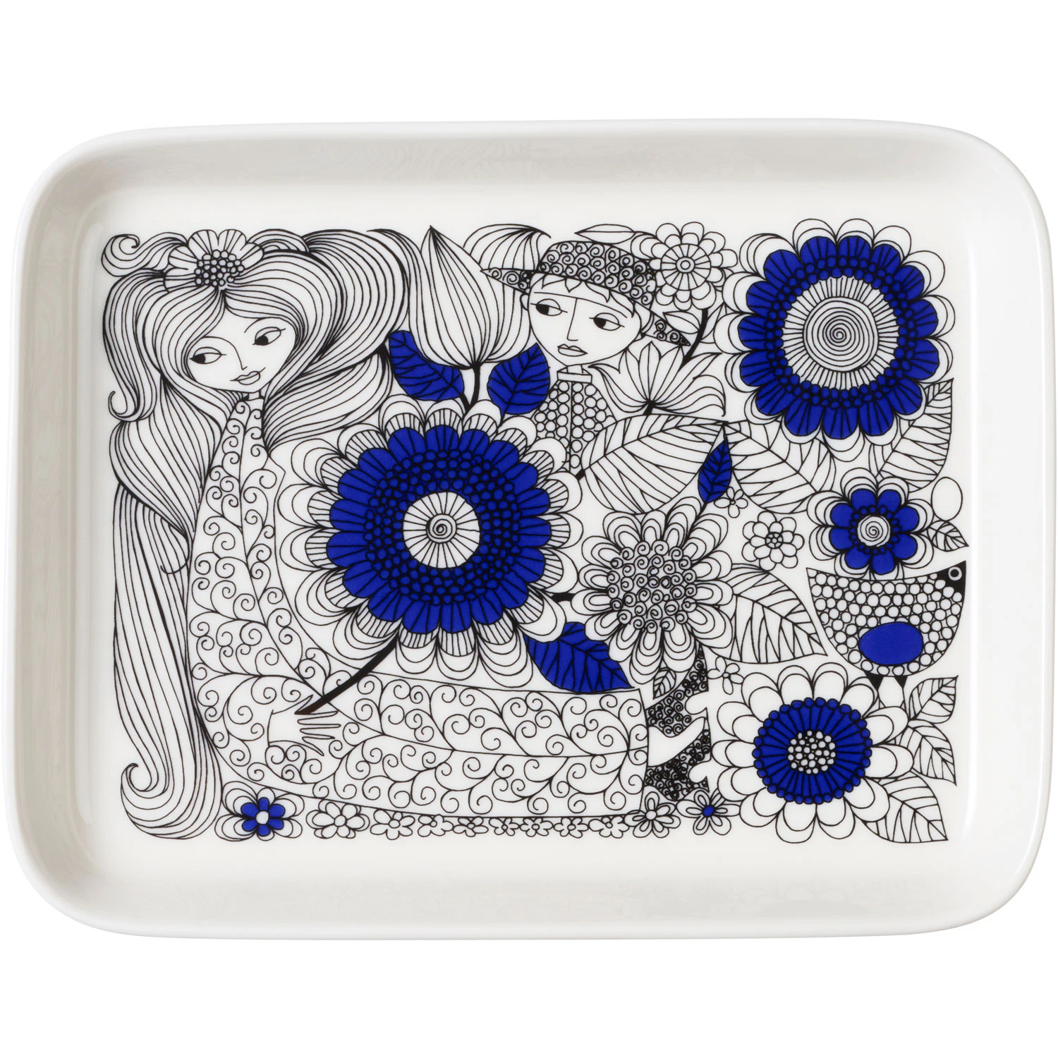 Arabia Pastoraali Tallerken 15x19 Cm -  Tallerkener Porselen Multi - 1070796