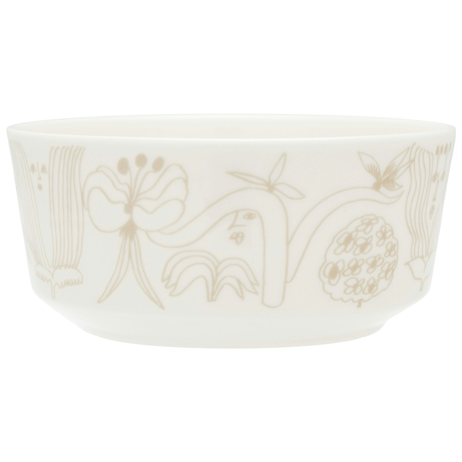 Arabia Puutarhurit Sk&aring;l 13 Cm  -  Asjetter Vitroporcelain Beige - 1077655